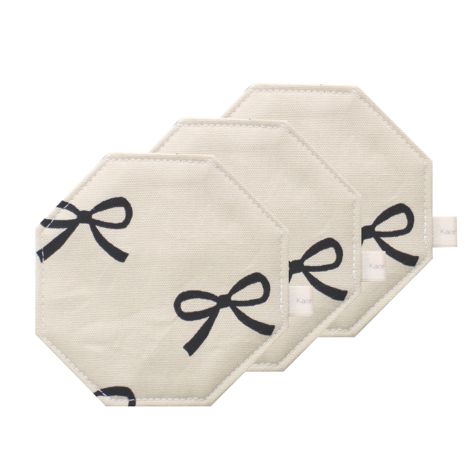 ふんわりコースター 八角形 kosta1-36-0 布製 紺 招き猫 10cm×10cm 日本製 おしゃれ 手作り 小物 カフ..