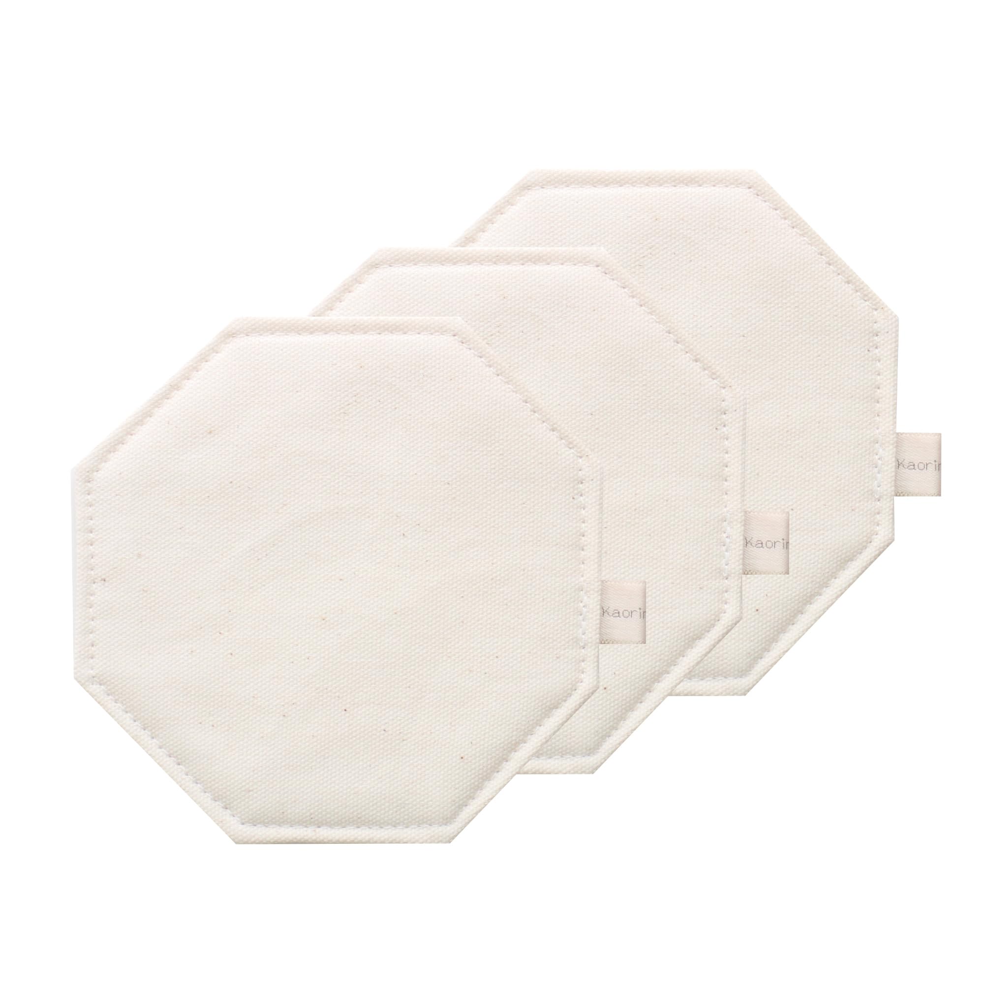 ふんわりコースター 八角形 kosta1-44-0 布製 無地 ベージュ 10cm×10cm 日本製 おしゃれ 手作り 小物 ..