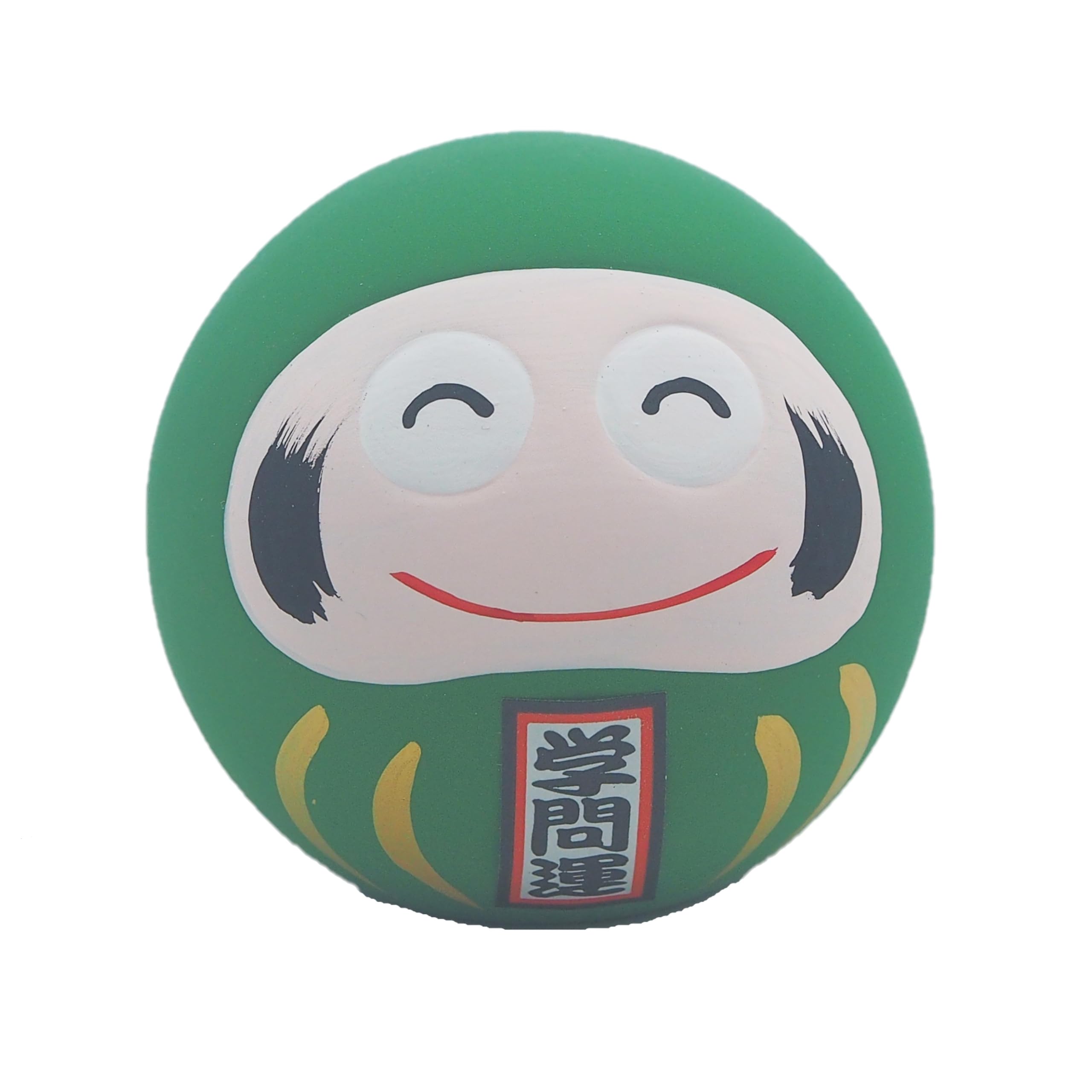 マルヨシ陶器 幸運を呼ぶ 風水達磨 緑(学問運) M7922(3)