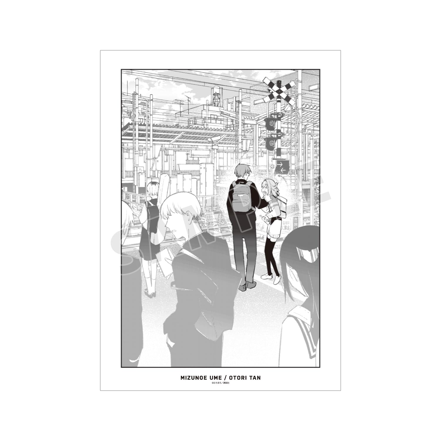 原作「生徒会にも穴はある」 水之江 梅&尾鳥 たん A3マット加工ポスター