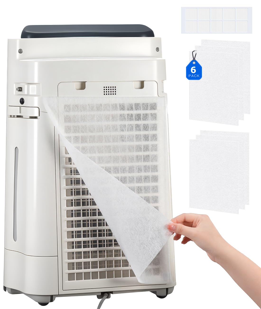 シャープ 空気清浄機 用 フィルター FZ-PF51F1 使い捨てフィルター 加湿空気清浄機フィルター(6枚入) 互換品