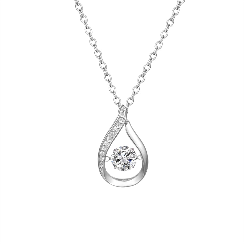 [HUGE TOMATO] 誕生石 ネックレス レディース ペンダント チェーン 調節可能 ジルコン キラキラ 錆びな..