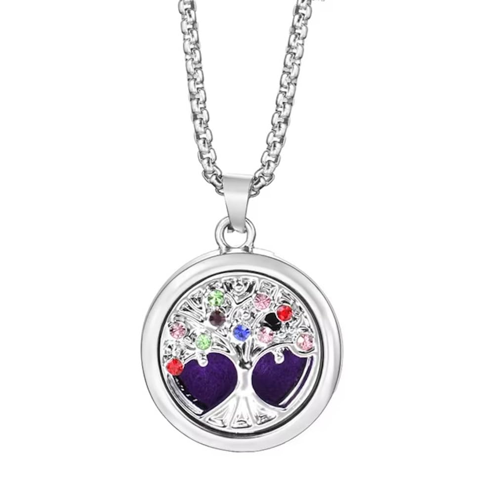 [GrandslamEX] ラインストーン 亜鉛合金 アロマペンダント 透かし彫り スライド式 フレグランス ネック..