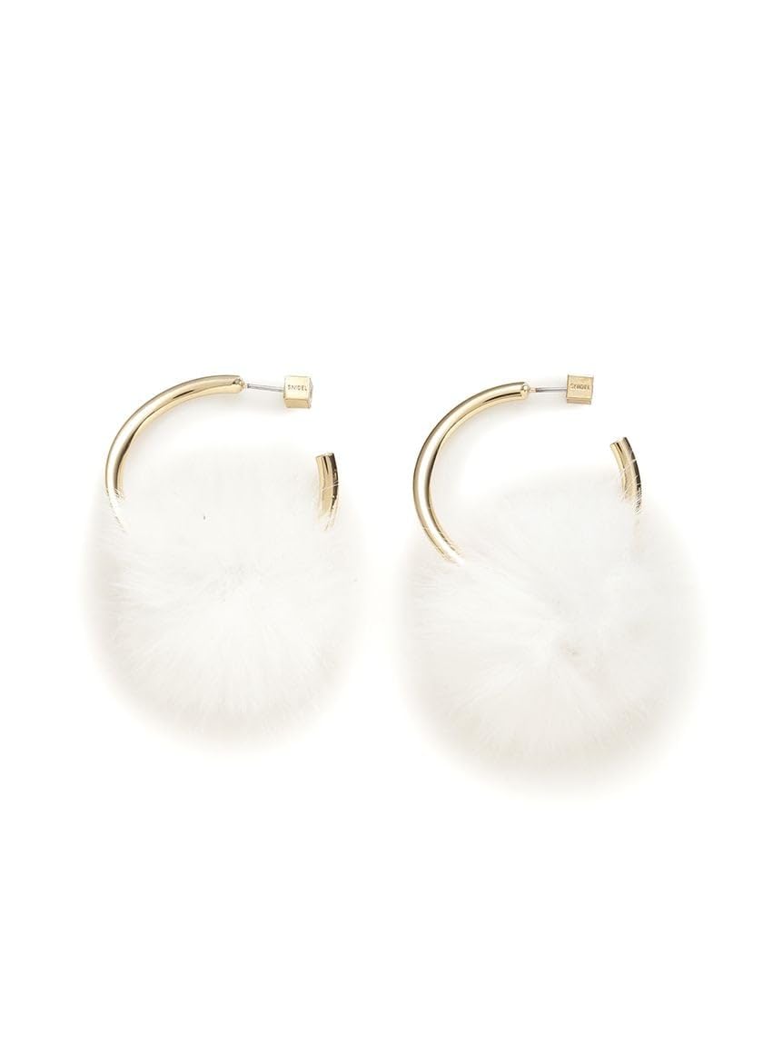 ファーフープピアス SWGA255663IVRF