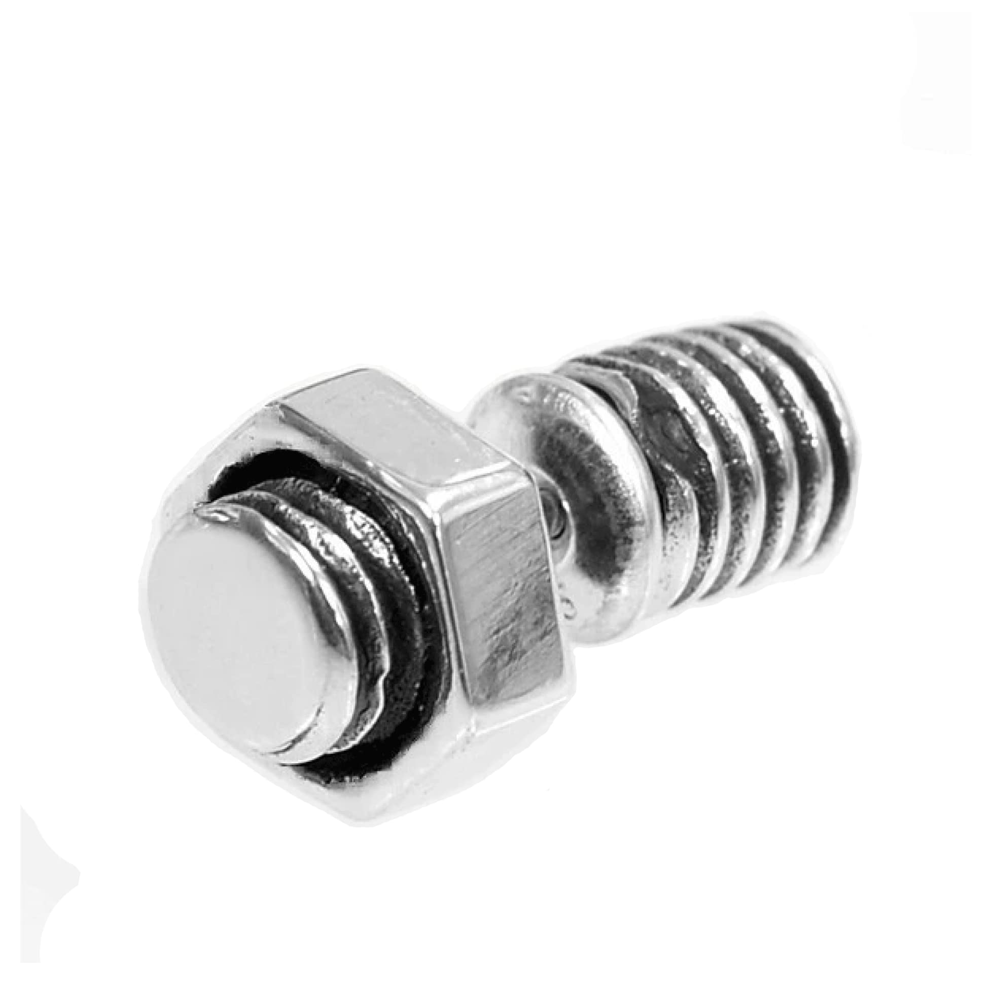 [PIAcollection] シルバーピアス スタッドピアス ネジ ボルト ナット シルバー925 片耳1個売り svpesw002