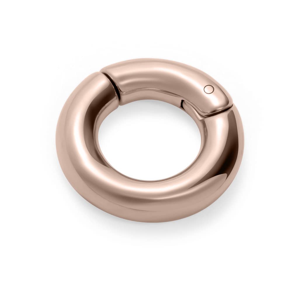 [HSP] 4G セグメントリング 12mm ピンクゴールド ボディピアス 316L サージカルステンレス ワンタッチ ..