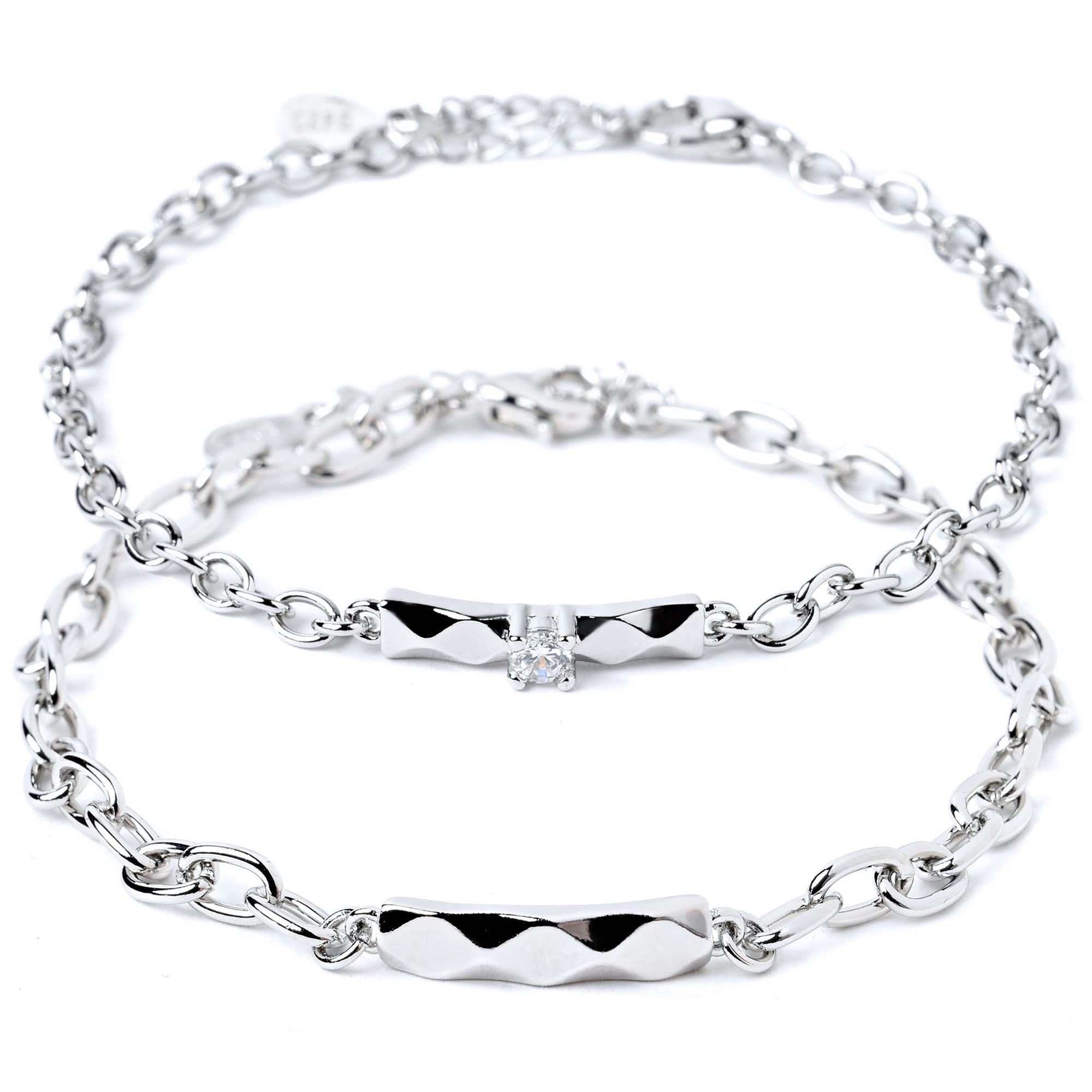 【ギフトボックス付】 ペアブレスレット アクセサリー プレゼント 人気 カップル メンズ レディース 金..