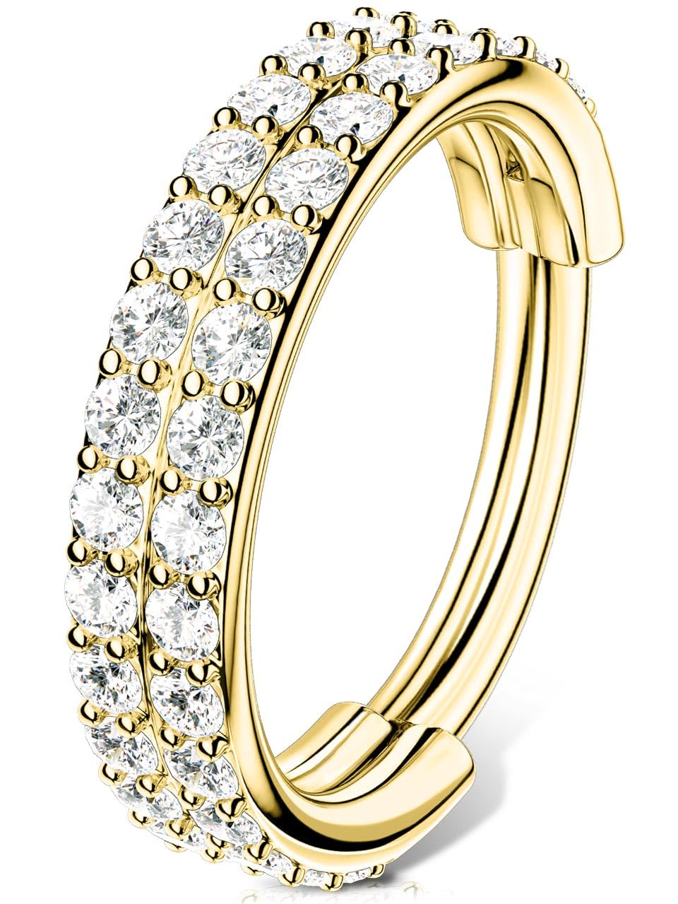 OUFER ボディピアス ゴールド ベリーボタン フープリング 14G ベリーリング フープピアス 8 10 12mm ヒ..