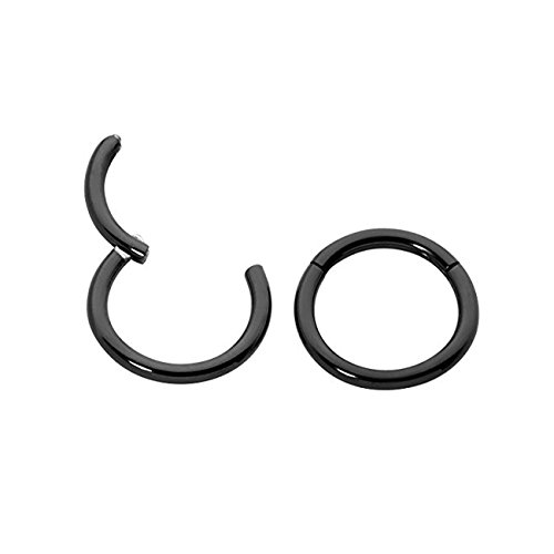 LUXSTAR セグメントリング 14G 16G 各サイズ有 ヒンジ付き ボディピアス フープ ピアス 金属アレルギー..
