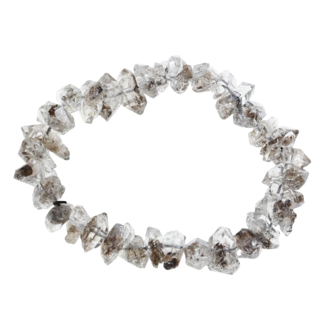 [K KOUOKU 古憶] ハーキマーダイヤモンド ブレスレットパワーストーン 天然石 クリスタル (スタイル-2)