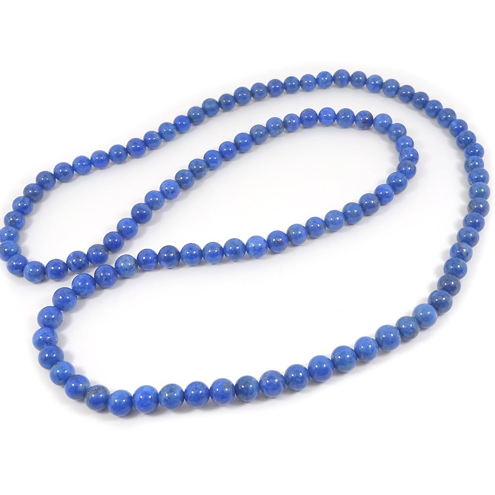 [あなたと私の宝石箱] ラピスラズリネックレス ロング エンドレスフリー80cm 8.0mm ブレスレット兼用