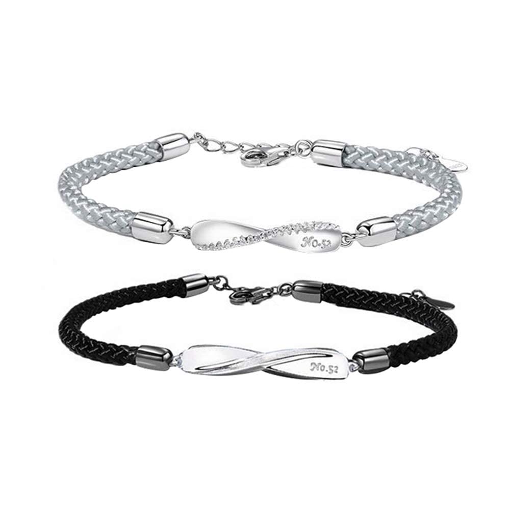 IDOLCO ペアブレスレット カップル 人気 ペアルック 腕輪「永遠の愛」メンズ レディース ブレスレット ..