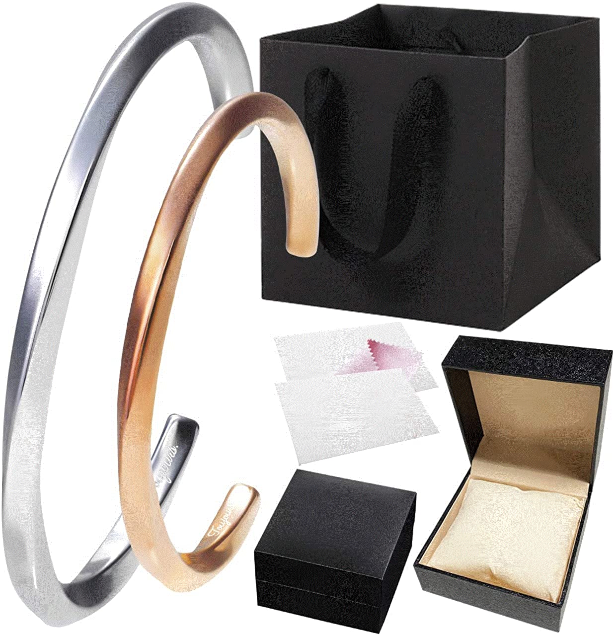 Toujours. ペアブレスレット ペアバングル カップル チタン メンズ レディース ブレスレット バングル ..