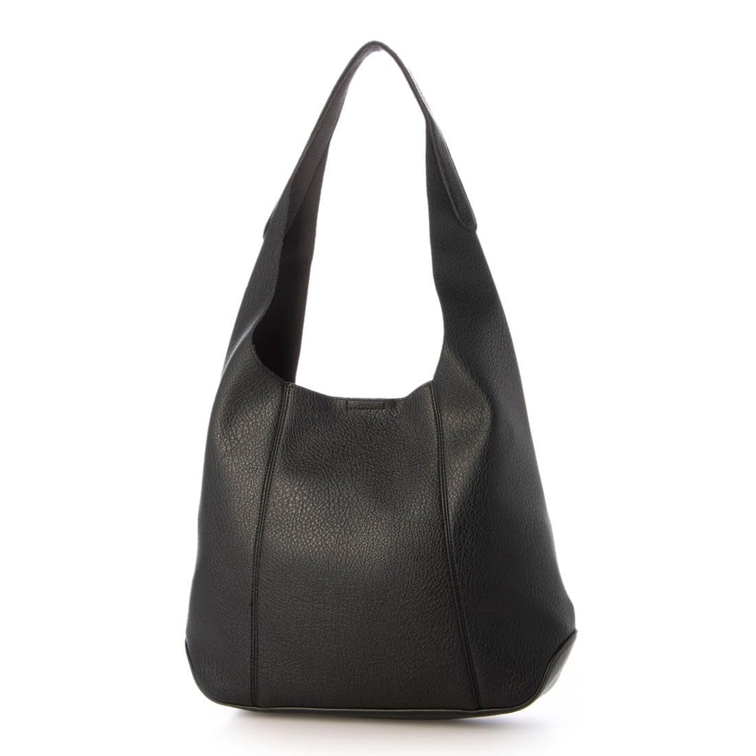 [カシュカシュ] セミ合皮ホーボーバッグL 10-00-03221 レディース BK