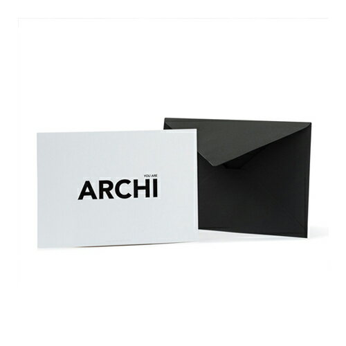 ＜ サンクポワン ＞ YOU ARE ARCHI (カード＋封筒)| 建築 | アート | 雑貨 | 知育 | 教育 | 遊び | 学び | おうち時間 | 選べるラッピング | ギフト | CINQPOINTS | CARD YOU ARE ARCHI -ARCHITECTS QUOTES | CP079