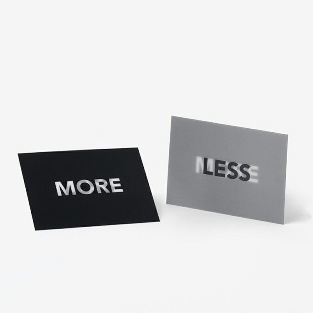 ＜ サンクポワン ＞ LESS +MORE　レンチキュラーカード2枚セット【日本総代理店】| 建築 | アート | 雑貨 | 遊び | 学び | ステーショナリー |ギフト | CINQPOINTS | CARTE LENTICULAR | CP134