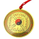【送料無料】風水の乾坤照寶図(小)(けんこんしょうほうず)【邪気を除け、気を安定させる】縁起物/開運/水晶/お守り/風水グッズの置物/乾坤宝照図