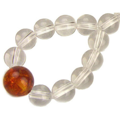 Rakuten - ◆アンバー（琥珀）≪金運≫☆ワンポント・ミニストラップ/こはく風水グッズ/天然石/水晶/パワーストーン