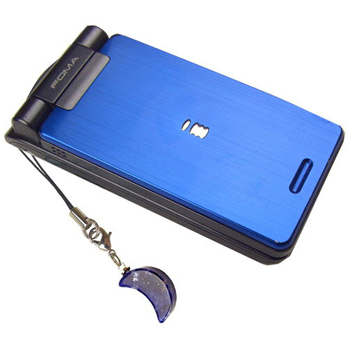 【送料無料】●ソーダライト●◆月ムーン◆ストラップ《学業/試験合格/魔除け》天然石風水グッズ/開運/占い/水晶/パワーストーン