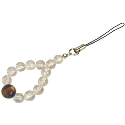 ◆タイガーアイ≪ビジネス運≫☆ワンポント・ミニストラップ風水グッズ/天然石/水晶/パワーストーン