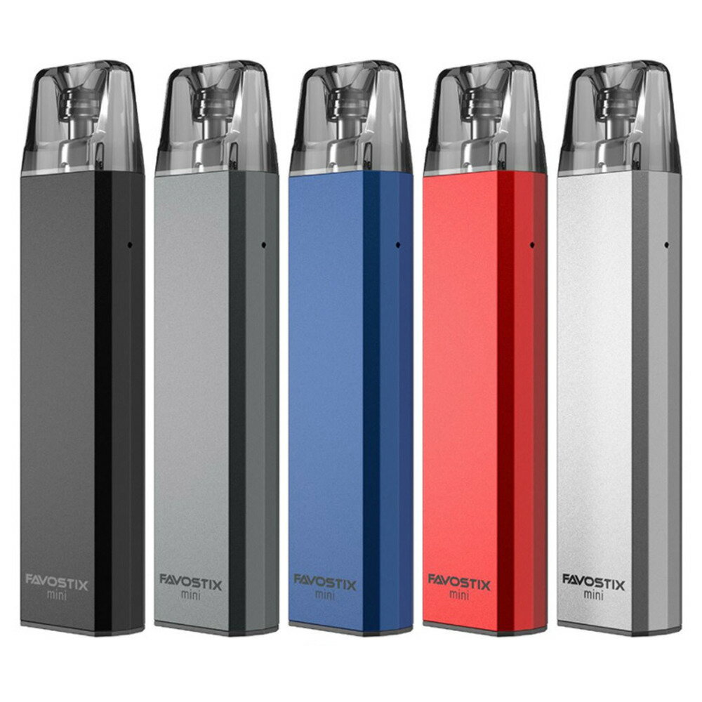 アスパイア(Aspire) Favostix Mini スターター キットは、スリムなポータブルフォームファクター、内蔵 700mAh バッテリー、および最大 15w の出力ワット数を提供し、詰め替え可能なポッド内に最大 3ml のリキッドまたはニコチンソルトを保持できます。 Favostix Mini は信じられないほど使いやすく、バッテリー寿命を維持するためにボタンや画面を排除します。 Favostix Mini は、1.0 オームのメッシュ コイル (MTL) を内部にホストする統合コイル ポッドに依存しており、優れたフレーバーと蒸気を提供します。 ブランド: Aspire 単位:1セット 寸法: 113.2mm x 25mm x 13.6mm バッテリー: 700mAh ワット数出力: 1-15W 抵抗範囲: 0.3-3.5ohm 素材: 亜鉛合金 発火システム: ドローアクティベート LEDインジケータライト ポッド容量:3ml 充填システム: ボトム充填 コイル: 統合された 1.0ohm コイル 磁気ポッド接続 充電ポート: Type-C パッケージ: ギフトボックス 各セットには以下が含まれます: 1pc　Favostix ミニデバイス 1pc　1.0オームFavostixポッド 1pc　0.6ohm Favostix ポッド 1pc　タイプ C ケーブル 1pc　ユーザーマニュアル