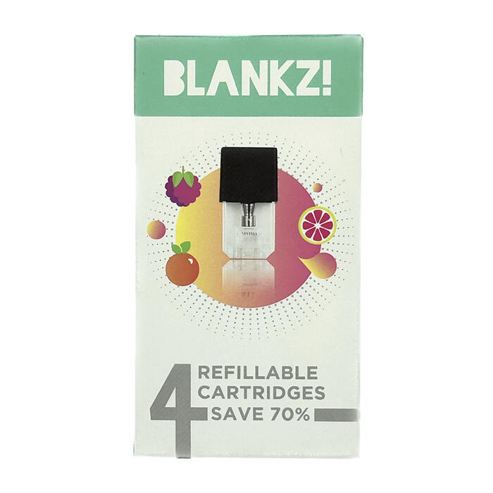 BLANKZ Refillable Cartridge 本体対応 1.4ohm 交換空ポッド 4個入り ブランクズ