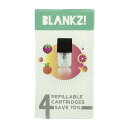 BLANKZ Refillable Cartridge 本体対応 1.4ohm 交換空ポッド 4個入り ブランクズ