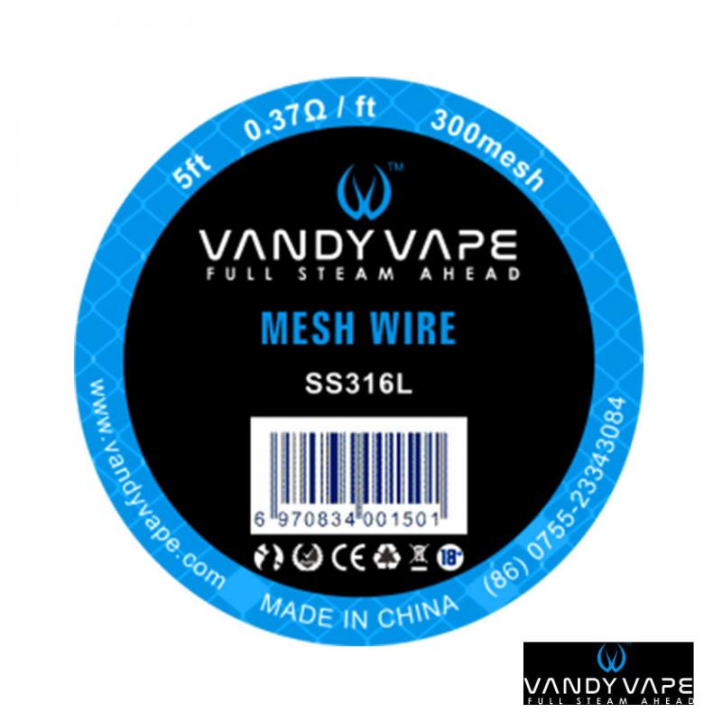 電子タバコ DIY RDA バンディベイプ Vandy Vape SS316 メッシュワイヤー 300メッシュ