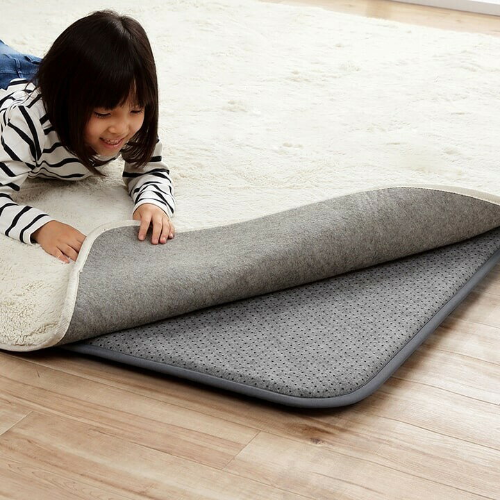 【下敷き ボリューム ラグ カーペット マット 絨毯 防音 床暖房対応 こたつ敷布団 送料無料】ラグ下敷きマット『ナイス』 180cm×235cm（ウレタン10mm）