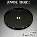 お盆 トレー 木製 丸盆 30cm 人形 黒 おぼん おしゃれ 高岡漆器 螺鈿細工 天野漆器株式会社 伝統的工芸品 プレゼント おすすめ 贈り物 高級