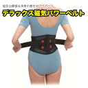 \18日(月)限定★店内10%OFFクーポン!/ デラックス磁気パワーベルト こりセット 磁気治療器 健康雑貨 腰痛対策 骨盤補正 背筋補正 磁石 マグネット
