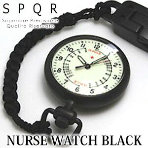 スポール ナースウォッチ ブラック SPQR NURSE WATCH BLACK 【 時計 防水 ナースウォッチ 】