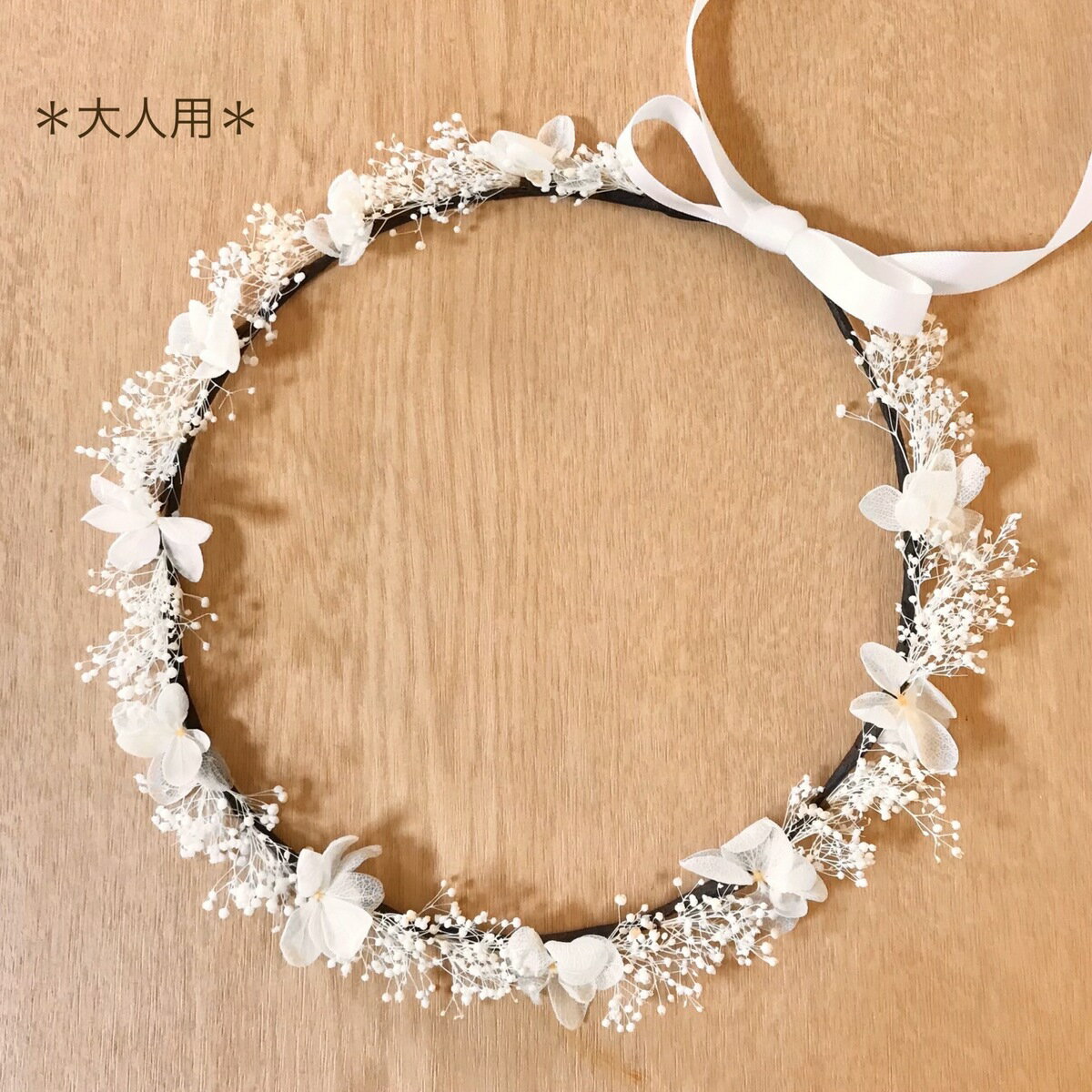 花冠 大人用 ウエディング 髪飾り ヘッドドレス ヘアアクセサリー結婚式 前撮り 花嫁花冠 撮影(4.0)