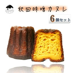 【ボクカノカヌレ】 【秋田味噌6個セット】 【送料無料】 カヌレ 焼き菓子 スイーツ ふわりずむ ギフト お菓子 ホワイトデー プレゼント プレーン おいしい 詰め合わせ 秋田 お土産 お取り寄せ 僕が彼女のためにつくったカヌレ