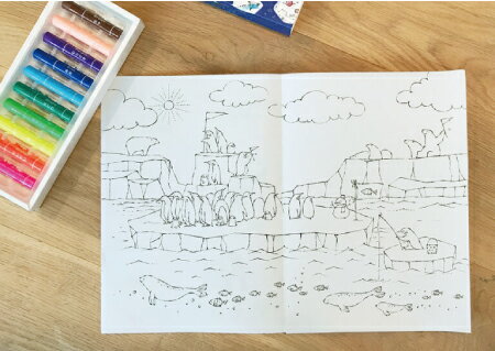 文具・事務用品・画材の店 芙蓉堂のコクヨのえほんはみだしてもいいぬりえKE-wc53イラスト：すがわらあい｜アングル2