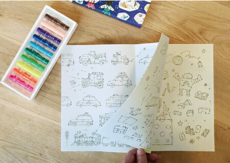 文具・事務用品・画材の店 芙蓉堂のコクヨのえほんはみだしてもいいぬりえKE-wc53イラスト：すがわらあい｜アングル3