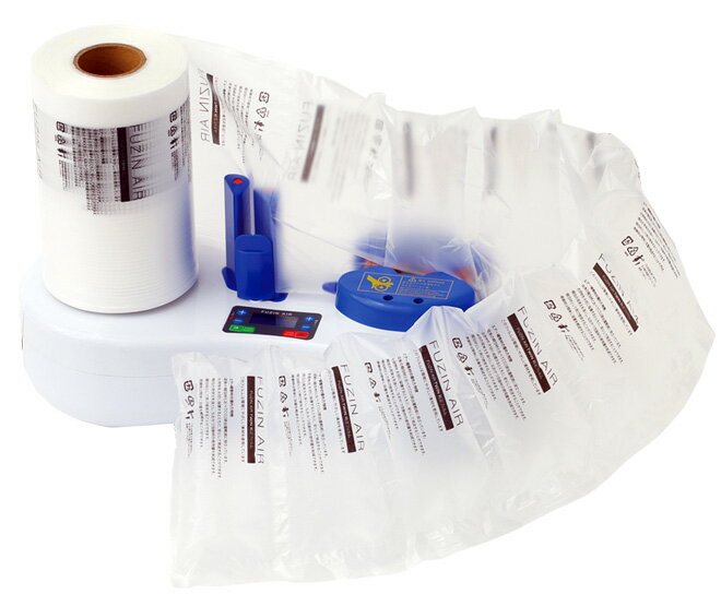 エアー緩衝材 緩衝材製造機緩衝材 梱包材 気泡緩衝材フージンエアツイン FUZIN AIR TWIN