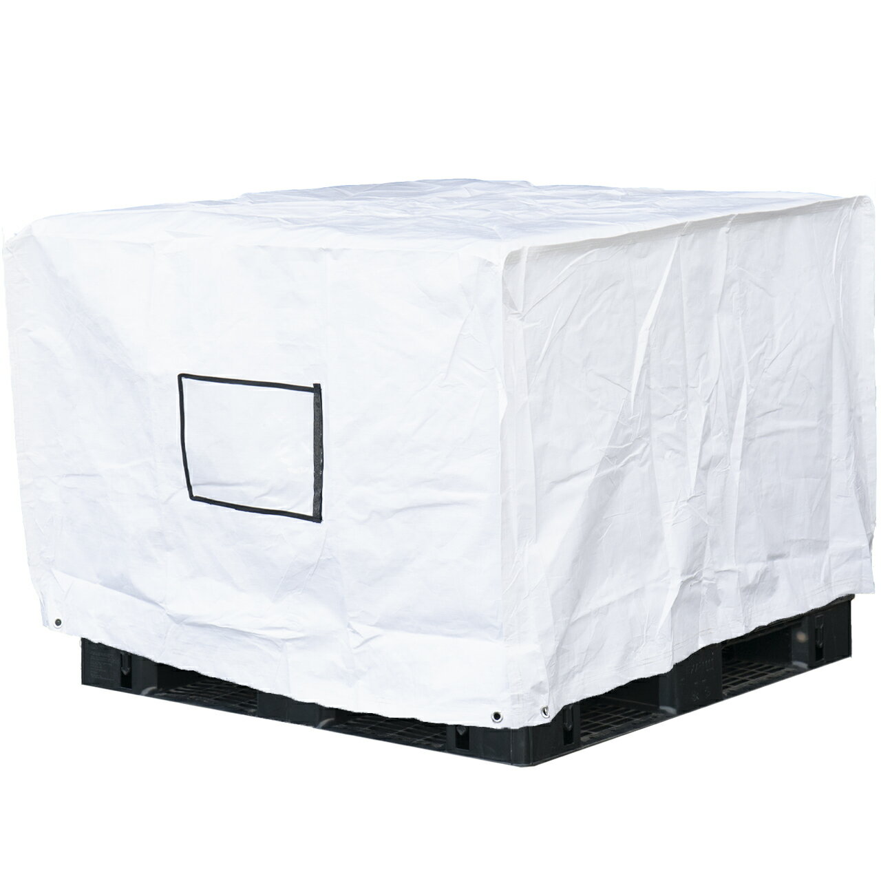 フージンパレットカバー 1.2m×1.2m×H1.0m 高耐候性UVパレットカバー PE 防水 防塵 UVカット 国内パレット 屋内外用 既成サイズ 1.1m×1.1mパレット用