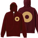 戦国武将パーカー 加藤清正 家紋 ジップアップパーカー エンジ S M L XL プリント色 キャメル(4)