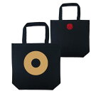 戦国武将トートバッグ 加藤清正 家紋 トートバッグ ブラック プリント色 キャメル