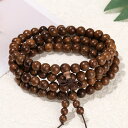 【数量限定】天然開運サンダルウッド(金絲紫檀)108珠 数珠ブレスレット