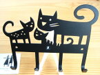 ベングトロッタ Bengt & Lotta ネコ 猫 Cat 4連 アイアンフック Iron Hook ウォールフック 北欧雑貨 北欧 鉄 フック 壁 おしゃれ かわいい プレゼント