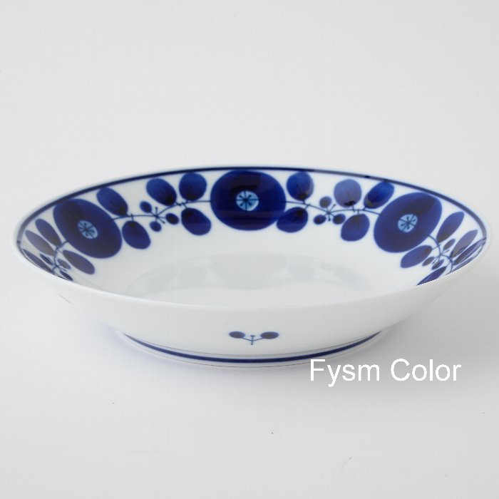 【白山陶器】ブルーム｜リース フリーディッシュ【波佐見焼】カレー 北欧 20×4cm 380g《税込3,980円以上で送料無料》のサムネイル