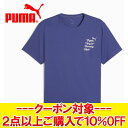 クリアランスセール 【返品不可】メール便送料無料 プーマ GRAPHICS RUNNING スローガン Tシャツ メンズ 527226-46 メンズ