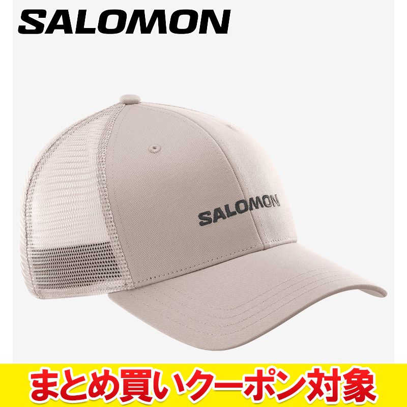 【0のつく日＆マラソン限定店内ポイント最大20倍(3/26 1:59迄)】 【まとめ買いクーポン対象(組み合わせ自由)】 クリアランス 【返品不可】 サロモン LOGO TRUCKER CAP LC2682300 メンズ レディース