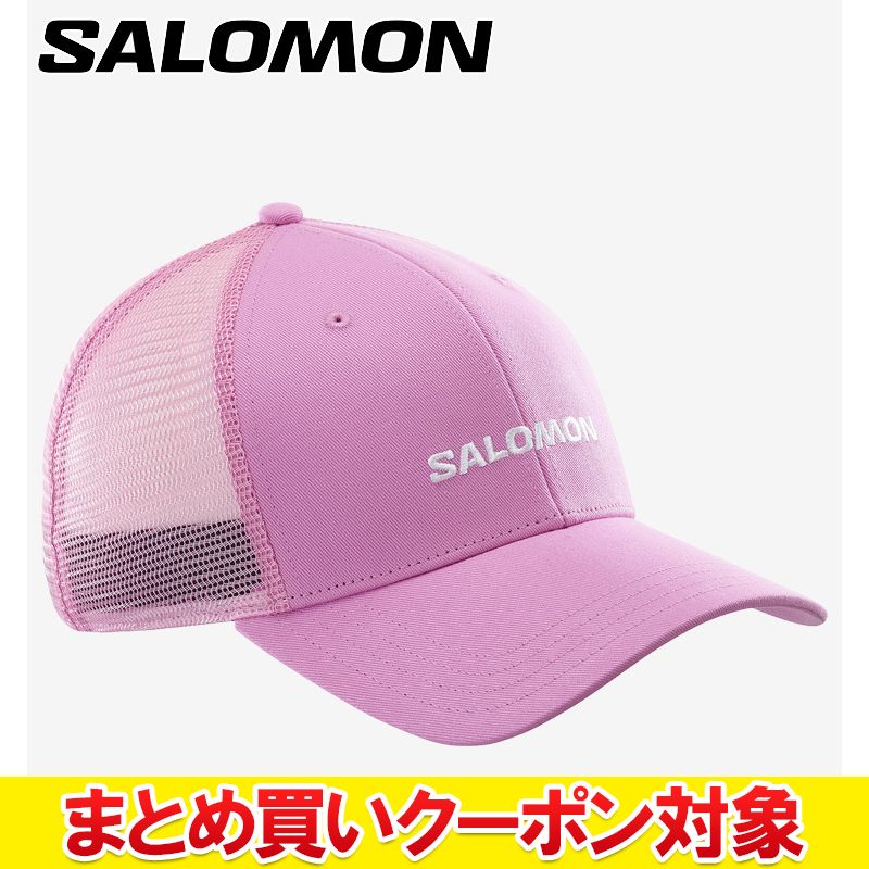 【0のつく日＆マラソン限定店内ポイント最大20倍(3/26 1:59迄)】 【まとめ買いクーポン対象(組み合わせ自由)】 クリアランス 【返品不可】 サロモン LOGO TRUCKER CAP LC2682400 メンズ レディース