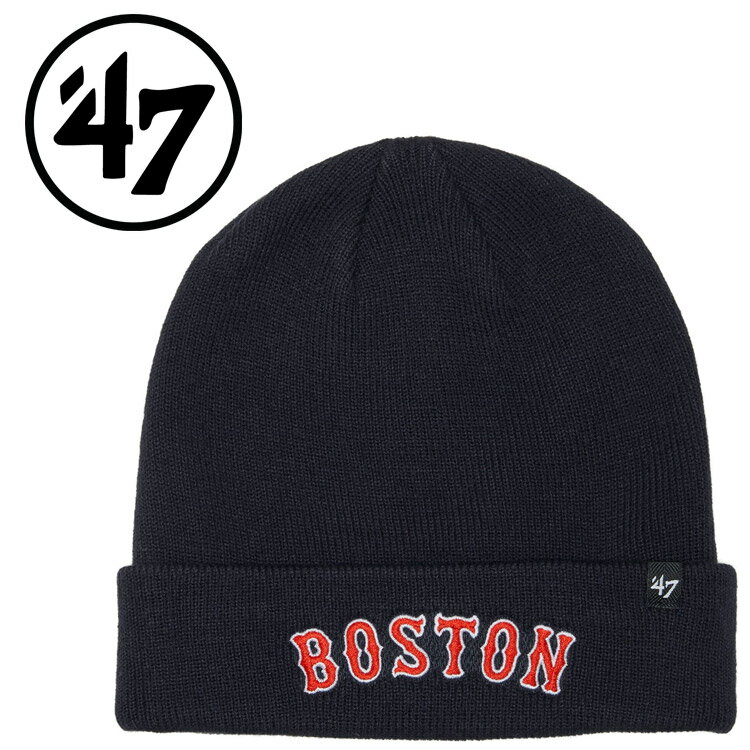 樂天商城 - 【お買い物マラソン限定店内ポイント最大20倍(2026/4/14 20:00〜)】 お買い得スペシャルプライス メール便送料無料 47 フォーティーセブン カフニット ボストン・レッドソックス MLB Wordmark ネイビー 14858432