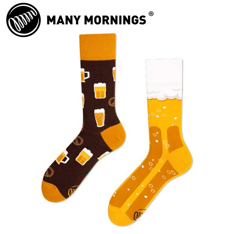 樂天商城 - メール便送料無料 メニーモーニングス MANY MORNINGS CRAFT BEER ソックス 靴下 メンズ レディース ユニセックス