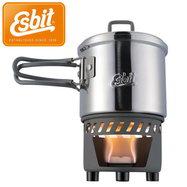 【ブラックフライデー限定店内ポイント最大20倍(11/27 1:59迄】 お買い得スペシャルプライス エスビット 585ml ステンレスクックセット ESCS5...