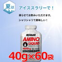 メダリスト アイススラリー アミノリキッド 40g 60個セット 一気に飲み干すリキッドタイプ 酸味と甘みが丁度良いレモンバナナ風味 凍らせてお飲みいただけます シャリシャリで美味しい